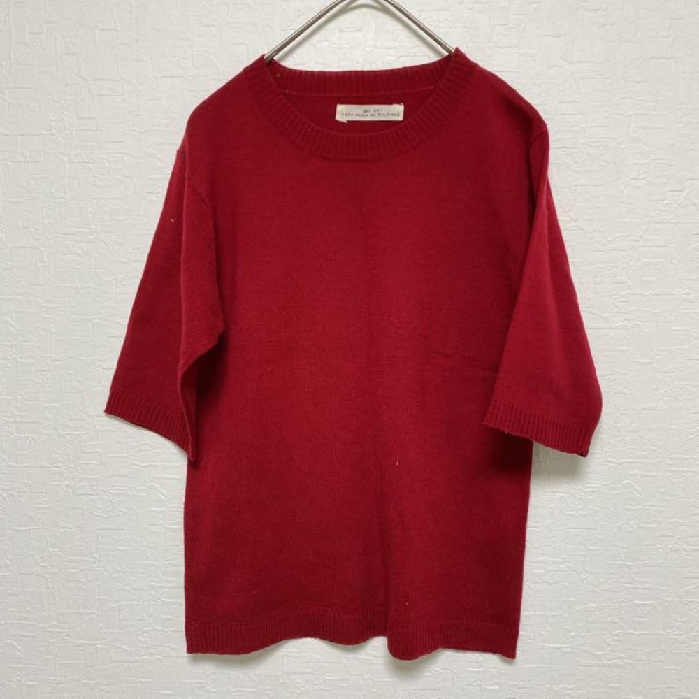 [L] brand name unidentified women's tops knit sweater plain